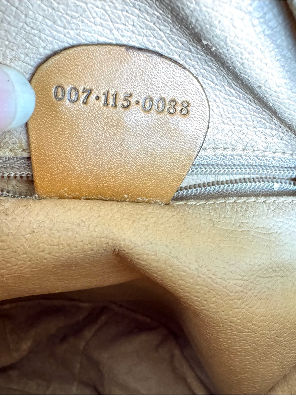 GUCCI Micro GG Supreme Crossbody Vintage Round Canteen Cream Shoulder Bag - Picture 15 of 16